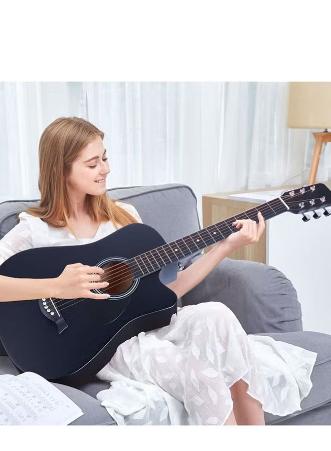 38-Inch Folk Guitar Band Guitar Beginner Guitar Acoustic Guitar for Kids and Adults for Gift - Image 3
